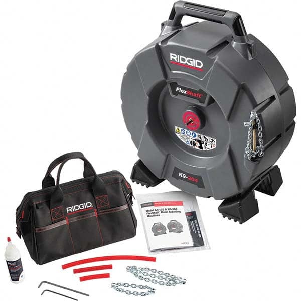 Ridgid - Electric & Gas Drain Cleaning Machines Type of Power: Cordless Drill (Not Included) For Minimum Pipe Size: 2 (Inch) - Eagle Tool & Supply