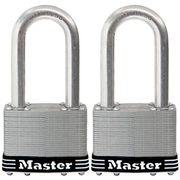 Master Lock - Padlocks Keyed: Alike Shackle Clearance: 2-1/2 (Inch) - Eagle Tool & Supply