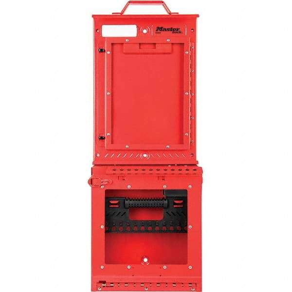 Master Lock - Group Lockout Boxes Portable or Wall Mount: Portable & Wall Mount Maximum Number of Padlocks: 12 - Eagle Tool & Supply