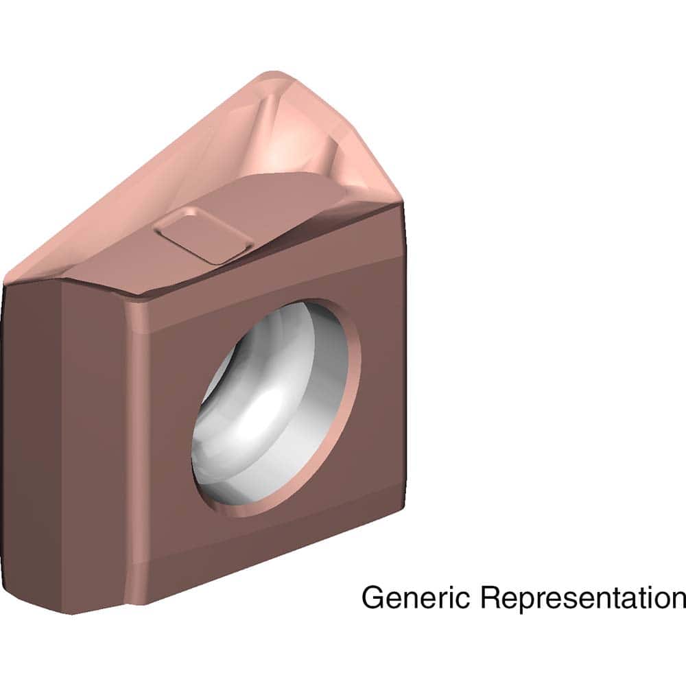 LNEX080408PNELL ACK300 Carbide Milling Insert TiAlN/AlCrN Finish, 8.05mm Thick x 8.6mm Wide