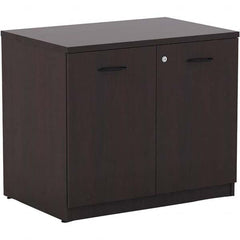 ALERA - 1 Shelf Sliding Door Storage Cabinet - Eagle Tool & Supply