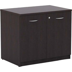ALERA - 1 Shelf Sliding Door Storage Cabinet - Eagle Tool & Supply