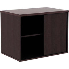 ALERA - 1 Shelf Sliding Door Storage Cabinet - Eagle Tool & Supply