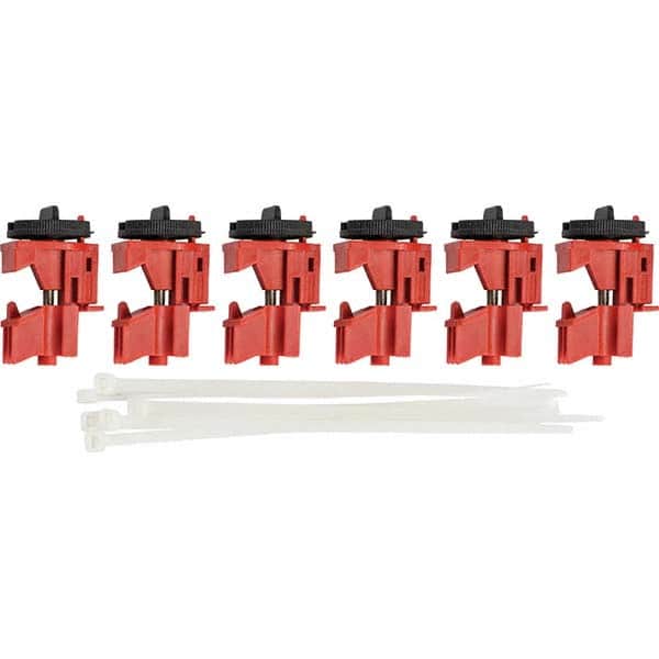 Brady - Pack of 6 Multi-Pole Circuit Breaker Lockouts - Eagle Tool & Supply