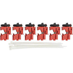 Brady - Pack of 6 Multi-Pole Circuit Breaker Lockouts - Eagle Tool & Supply