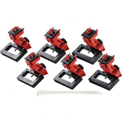 Brady - Pack of 6 Universal Circuit Breaker Lockouts - Eagle Tool & Supply