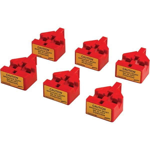 Brady - Pack of 6 Multi-Pole Circuit Breaker Lockouts - Eagle Tool & Supply