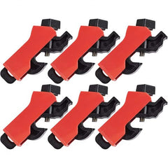 Brady - Pack of 6 Universal Miniature Circuit Breaker Lockouts - Eagle Tool & Supply