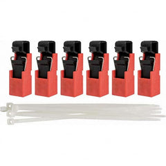 Brady - Pack of 6 Single-Pole Circuit Breaker Lockouts - Eagle Tool & Supply