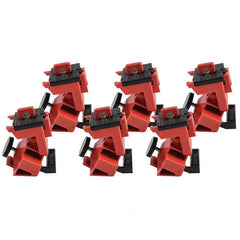 Brady - Pack of 25 Single-Pole Circuit Breaker Lockouts - Eagle Tool & Supply