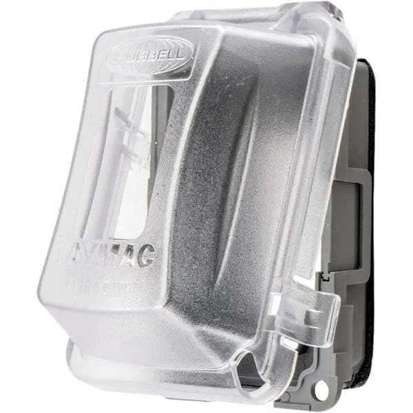 Hubbell Wiring Device-Kellems - Weatherproof Box Covers Cover Shape: Rectangle Number of Holes in Outlet: 1 - Eagle Tool & Supply