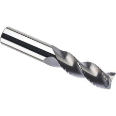 SGS - 12mm, 0.709" LOC, 0.472" Shank Diam, 3.268" OAL, 3 Flute, Solid Carbide Square End Mill - Eagle Tool & Supply