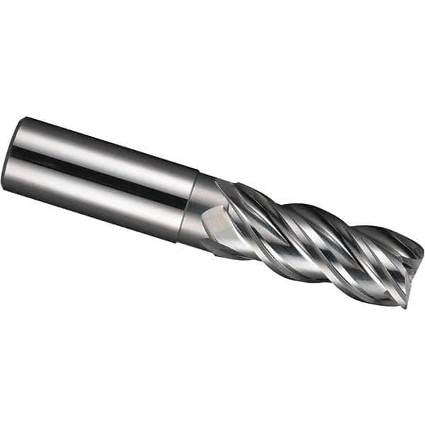 SGS - 10mm, 1.575" LOC, 0.394" Shank Diam, 3.15" OAL, 4 Flute, Solid Carbide Square End Mill - Eagle Tool & Supply