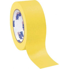 Tape Logic - Pack of (12), 60 Yd Rolls 2" Yellow Crepe Paper Masking Tape - Eagle Tool & Supply