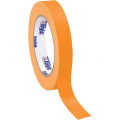 Tape Logic - Pack of (12), 60 Yd Rolls 3/4" Orange Crepe Paper Masking Tape - Eagle Tool & Supply