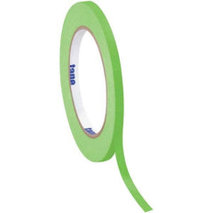 Tape Logic - Pack of (12), 60 Yd Rolls 1/4" Light Green Crepe Paper Masking Tape - Eagle Tool & Supply