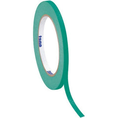 Tape Logic - Pack of (12), 60 Yd Rolls 1/4" Dark Green Crepe Paper Masking Tape - Eagle Tool & Supply
