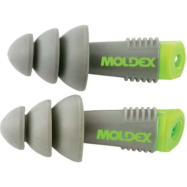 Moldex - 200 1-Pack Pairs Reusable Uncorded 27 dB Flanged Earplugs - Eagle Tool & Supply