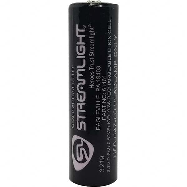 Streamlight - Size 18650, Lithium, 1 Pack Specialty Rechargeable Battery - Eagle Tool & Supply