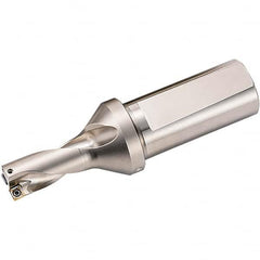 Kyocera - 26mm Max Drill Depth, 2xD, 13mm Diam, Indexable Insert Drill - Eagle Tool & Supply