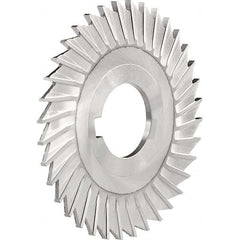 Side Chip Saw: 8″ Blade Dia, 1/8″ Blade Thickness, 1-1/2″ Arbor Hole Dia, 48 Teeth, High Speed Steel TiN Finish, Straight Tooth