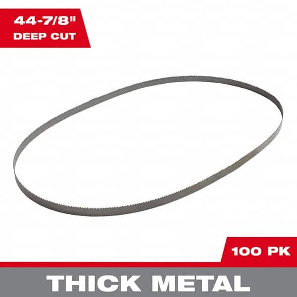 Milwaukee Tool - 44-7/8" x 1/2" x 0.02" 10-14 TPI Bi-Metal Portable Band Saw Blade - Eagle Tool & Supply
