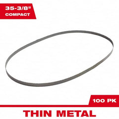 Milwaukee Tool - 35-3/8" x 1/2" x 0.02" 18 TPI Bi-Metal Portable Band Saw Blade - Eagle Tool & Supply