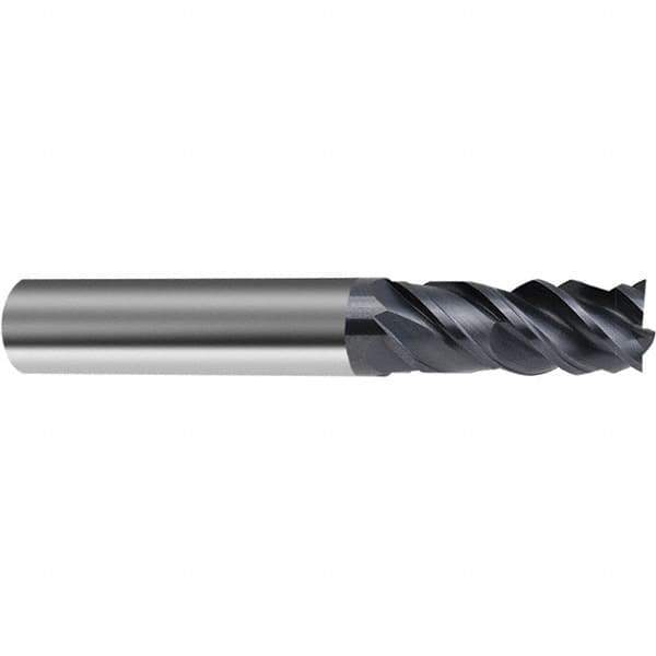 Guhring - 3/4", 4 Flute, Single End, Solid Carbide, Corner Chamfer End Mill - 4" OAL, 45° Helix, Right Hand Flute, 1-1/2 LOC, Right Hand Cut - Eagle Tool & Supply