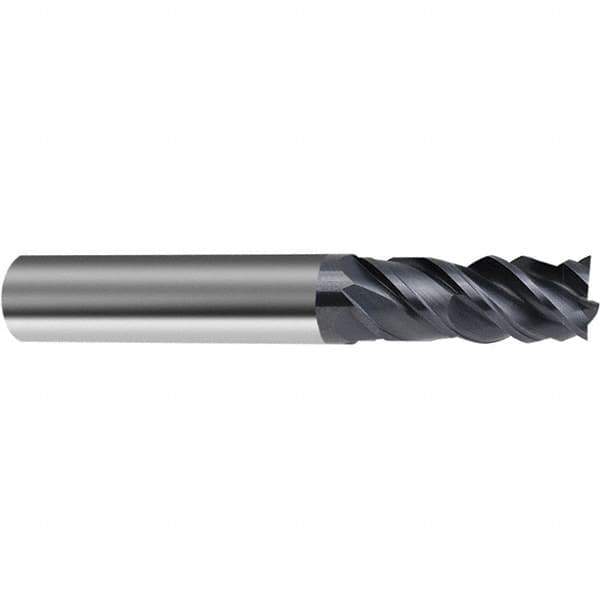 Guhring - 5/16", 4 Flute, Single End, Solid Carbide, Corner Chamfer End Mill - 2-1/2" OAL, 45° Helix, Right Hand Flute, 13/16 LOC, Right Hand Cut - Eagle Tool & Supply