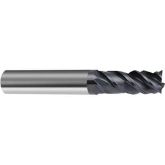 Guhring - 5/16", 4 Flute, Single End, Solid Carbide, Corner Chamfer End Mill - 2-1/2" OAL, 45° Helix, Right Hand Flute, 13/16 LOC, Right Hand Cut - Eagle Tool & Supply