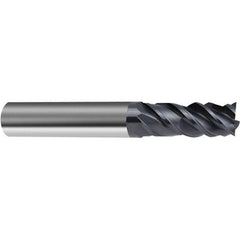 Guhring - 3/4", 4 Flute, Single End, Solid Carbide, Corner Chamfer End Mill - 4" OAL, 45° Helix, Right Hand Flute, 1-1/2 LOC, Right Hand Cut - Eagle Tool & Supply