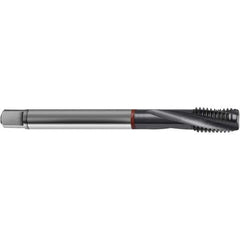 Guhring - 8-36 UNF 3 Flute 2BX Bottoming Spiral Flute Tap - High Speed Steel, TiCN Finish, 2.4803" OAL, Right Hand Flute, Right Hand Thread, H3/H4, Series 4374 - Exact Industrial Supply