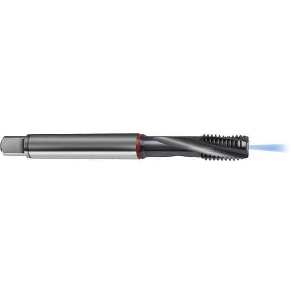 Guhring - 10-24 UNF 3 Flute 2BX Modified Bottoming Spiral Flute Tap - High Speed Steel, TiCN Finish, 2.7559" OAL, Right Hand Flute, Right Hand Thread, H4/H5, Series 4388 - Exact Industrial Supply