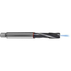 Guhring - 10-24 UNF 3 Flute 2BX Modified Bottoming Spiral Flute Tap - High Speed Steel, TiCN Finish, 2.7559" OAL, Right Hand Flute, Right Hand Thread, H4/H5, Series 4388 - Exact Industrial Supply