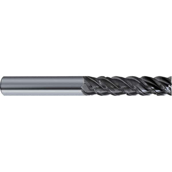 Guhring - 3/4", 4 Flute, Single End, Solid Carbide, Corner Chamfer End Mill - 5" OAL, 48° Helix, Right Hand Flute, 2-1/2 LOC, Right Hand Cut - Eagle Tool & Supply