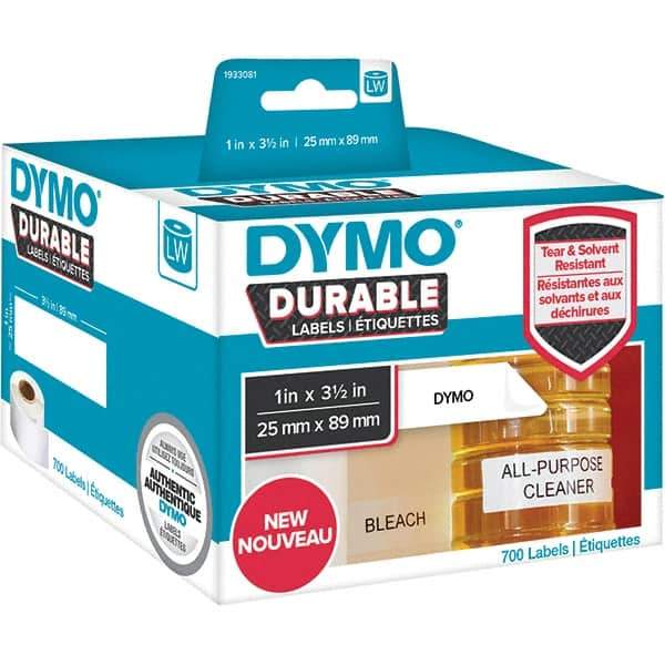 Dymo - Labels, Ribbons & Tapes Type: Shelving Labels Color: White - Eagle Tool & Supply