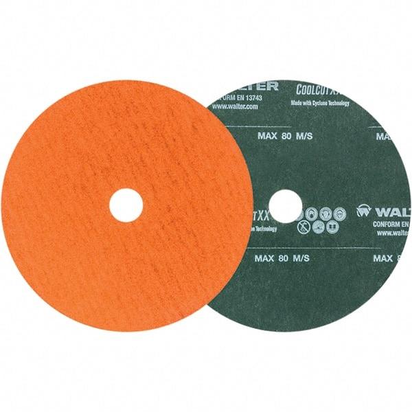 WALTER Surface Technologies - 6" Diam 7/8" Hole 100 Grit Fiber Disc - Ceramic - Eagle Tool & Supply