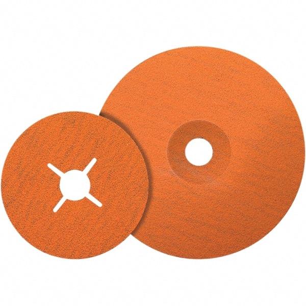 WALTER Surface Technologies - 6" Diam 7/8" Hole 36 Grit Fiber Disc - Ceramic - Eagle Tool & Supply