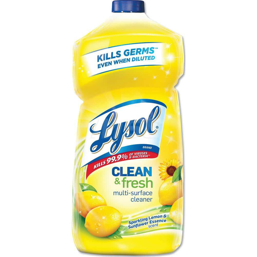 All-Purpose Cleaner: 40 gal Bottle, Disinfectant Liquid, Sparkling Lemon & Sunflower Essence Scent