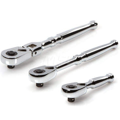 Ratchet: 1/4″ Drive, Oval Head 6″ OAL, Chrome-Plated