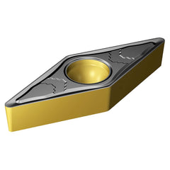 Turning Insert:  VBMT 16 04 12-PMC 4425,  Solid Carbide TiCN, Al2O3 & TiN Finish,  Neutral,  0.0469″ Corner Radius,  N/A Series  VBMT-PMC