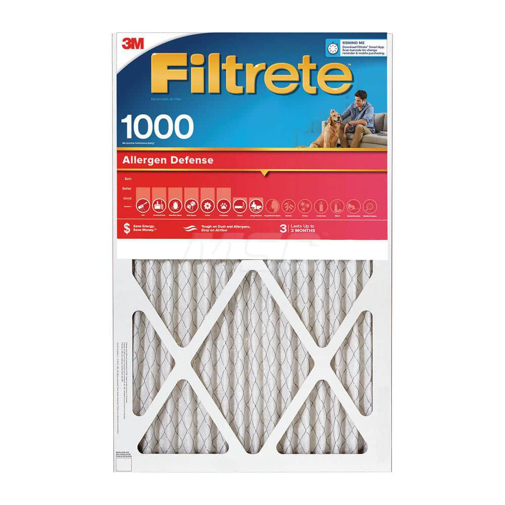 Pleated Air Filter: 12 x 12 x 1″, MERV 11, 88% Efficiency Polypropylene