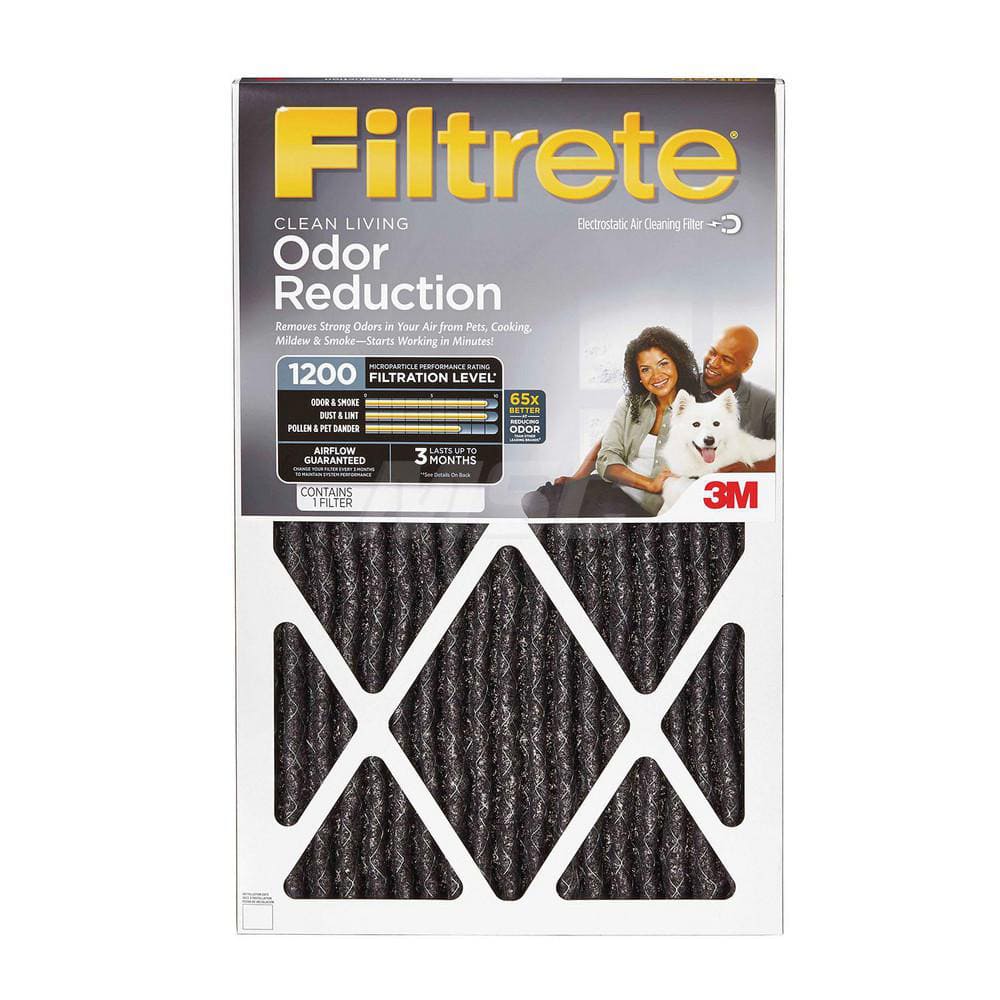 Pleated Air Filter: 16 x 25 x 1″, MERV 11, 88% Efficiency Polypropylene