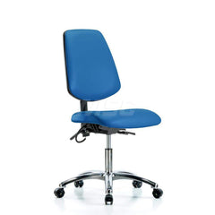 Task Chair: ESD Vinyl, Blue