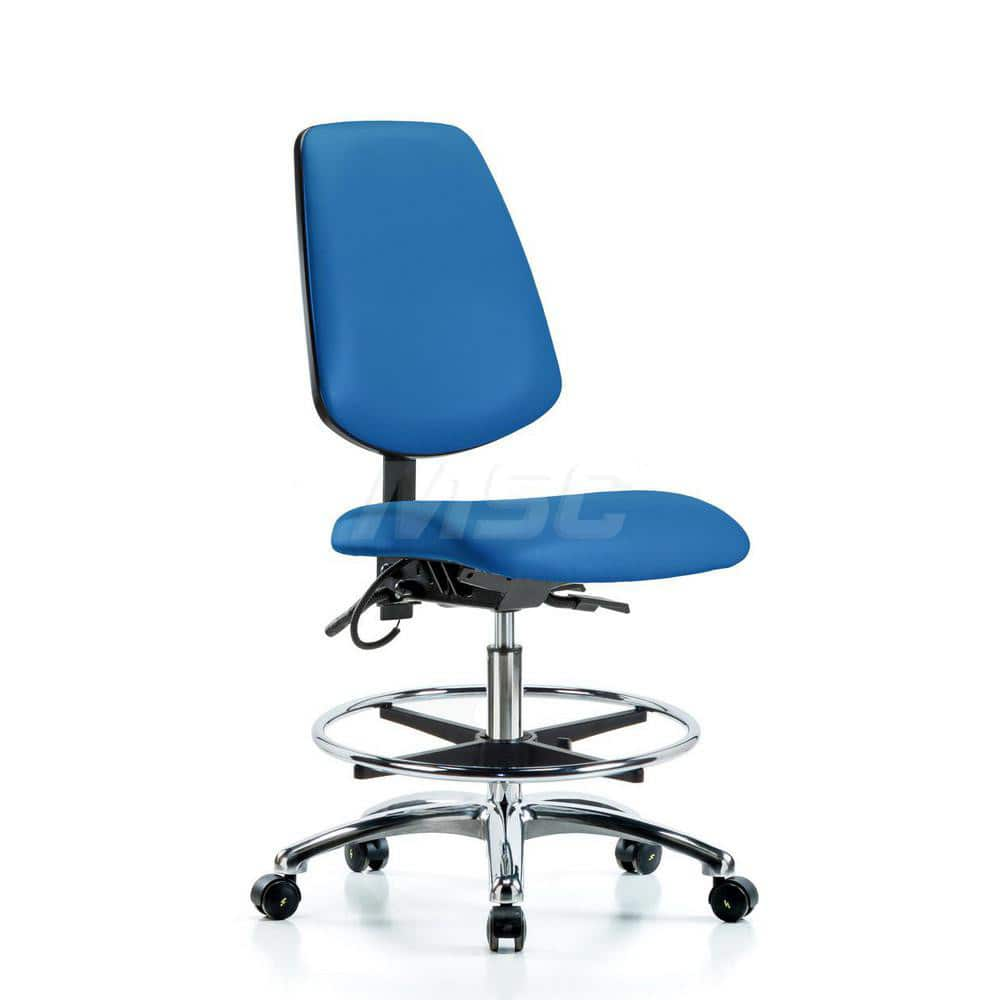 Task Chair: ESD Vinyl, Blue