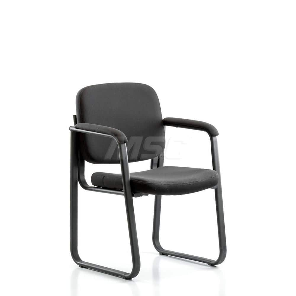 Guest & Lobby Chairs & Sofas; Type: Guest; Base Type: Sled Base; Width (Inch): 23; Depth (Inch): 17-1/2; Seat Material: Padded Mesh; Frame Color: Black; Color: Black; Overall Height (Inch): 34