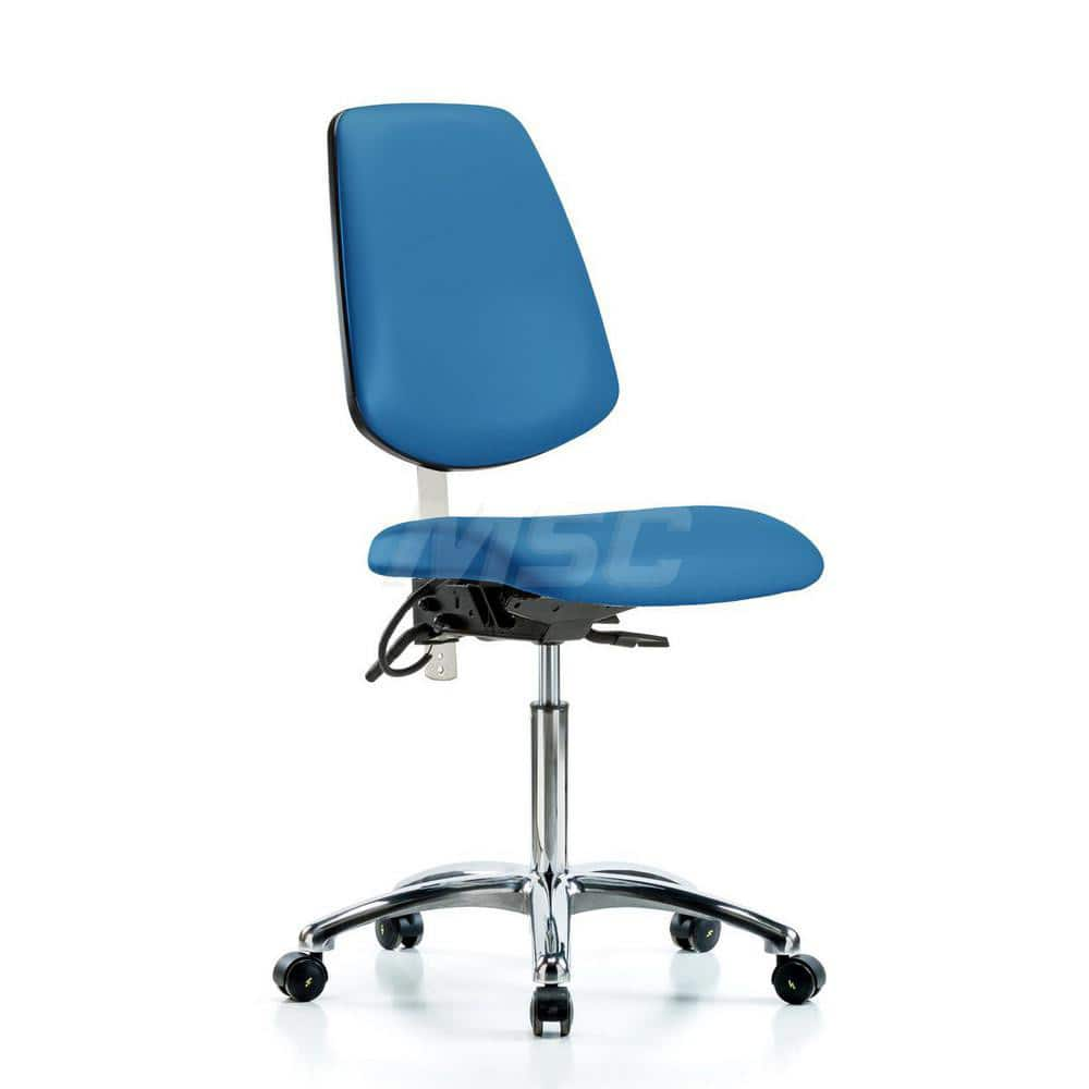 Task Chair: ESD Vinyl, Blue