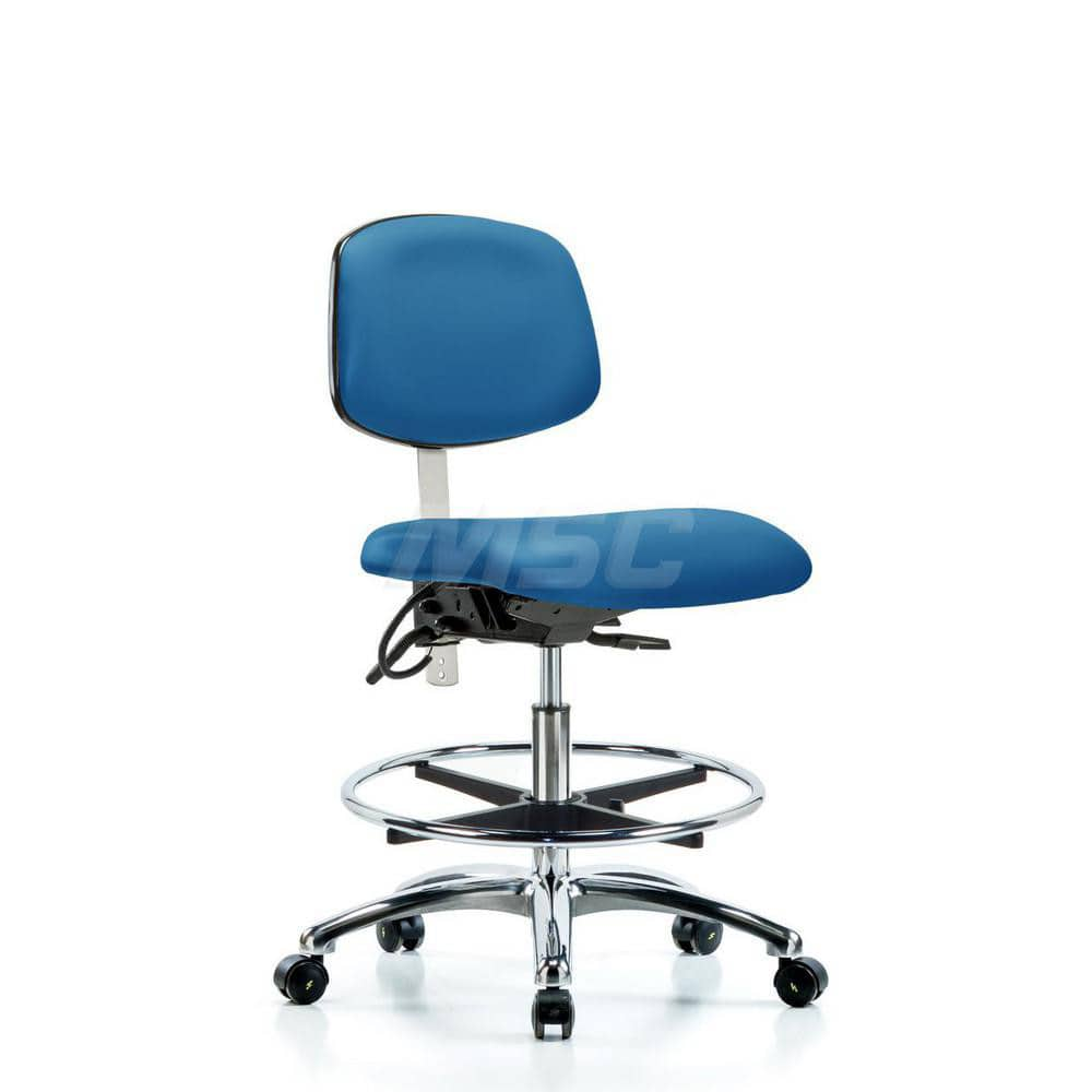 Task Chair: ESD Vinyl, Blue