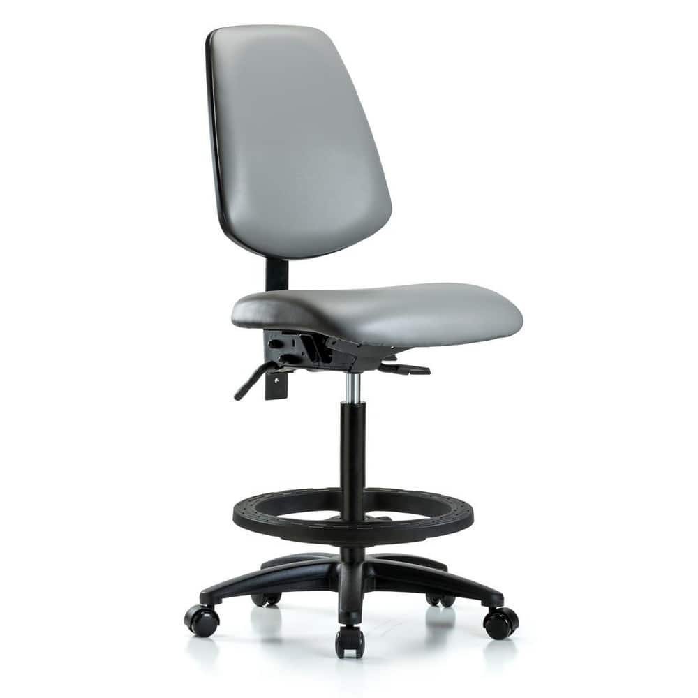 Task Chair: Vinyl, Sterling