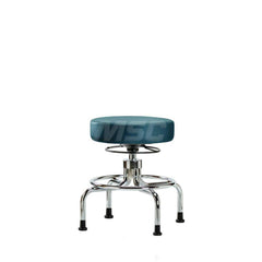 Lab Stool: Vinyl, 25″ Seat Width, 25″ Seat Depth Round Height